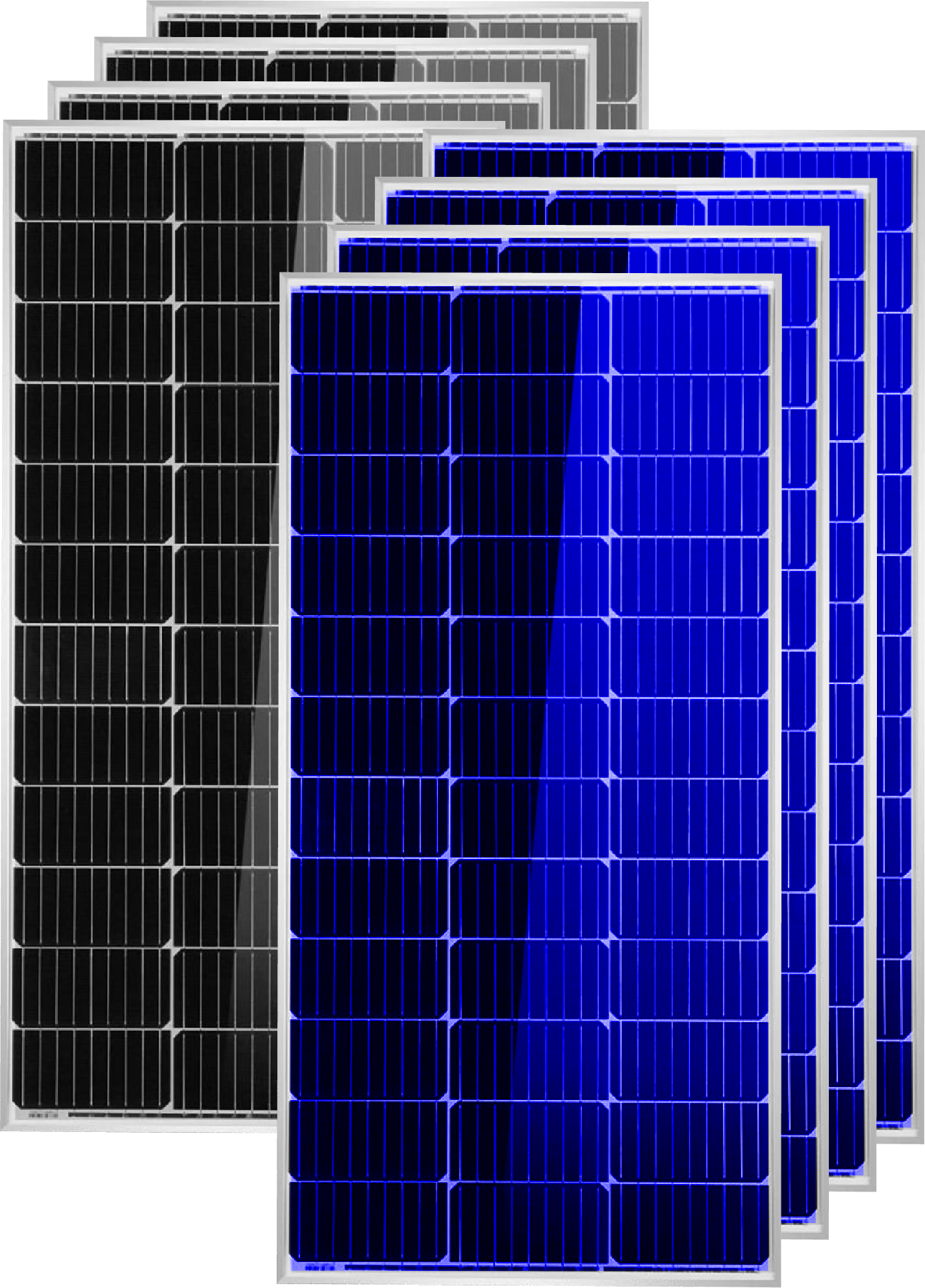 Polycrystalline and Monocrystalline solar panels